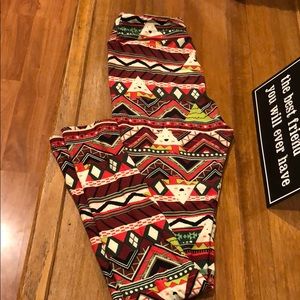 Lularoe OS Christmas leggings